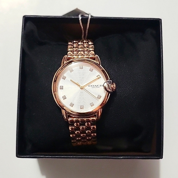 Ladies' Coach Arden Crystal Accent Two-Tone Watch with White Dial (Model: 145038 - Picture 2 of 6